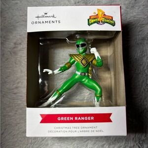 Hallmark Green and Gold Power Ranger Ornament